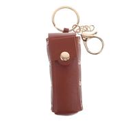 Veemoon Estuche Protector para Lápiz Labial Estuche Portátil De Color Marrón para Organizador De Bolso para Llevar Viaje Barra Labios