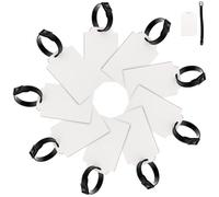 Veemoon Etiquetas de Equipaje Tablero de Densidad Resistente 30 Piezas en Blanco para Sublimación DIY Transferencia de Calor para Maletas y Mochilas en Viajes y Vacaciones