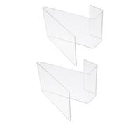 Veemoon Expositor Soporte Vertical Transparente de Acrílico de 2piezas Estantería Moderna para para Escritorio y Oficina