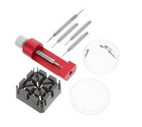 Veemoon Extractor de Pasadores de Eslabones de Correas de Reloj Herramienta de Ajuste Aleación Resistente Kit de Reparación Profesional Martillo de Relojero Herramienta Portátil