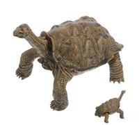 Veemoon Figura Realista de Tortuga Gigante Modelo Juguete Educativo para Figura Decorativa de Tortuga Marrón Escultura para Juegos y Aprendizaje 1 Pieza