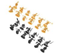 Veemoon Figuras de Caballeros Medievales Mini de Plástico, Juego de 400 Piezas Soldados Gris y Dorado, Figuras de Acción para Juegos Educativos y Coleccionistas