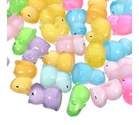 Veemoon Figuras Luminosas de Resina Nocturnas, Mini Animales de Resina 40 Piezas (8 Modelos X 5 Unidades), Adornos para Escritorio y Micropaisajes, Decoración para Plantas en Maceta