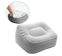 Veemoon Flocado Cama Pie Inflado Oficina Pies Aviones Computadora Rápido Reposapiés En Colchoneta Bajo Cubo O Piso Cojín Apoyo Descanso Taburete Rodilla Almohadas Plegable Estándar Coches