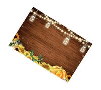 Veemoon Fondo de Fotografía de Tela Estampado de Calabazas y Flores para Otoño y Halloween Tamaño 150 X 90 CM Material Resistente Fondo Decorativo para Sesión Fotográfica