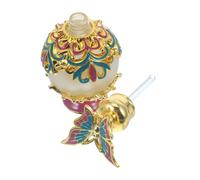 Veemoon Frascos De Perfume Vacíos De Aleación 1 Unidad 15 Ml Tapa De Dorada y Base Púrpura Para Uso Hogar y Viaje