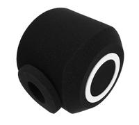Veemoon Funda de Esponja para Micrófono C1 Protección Viento, Cubierta Insonorizada de Espuma Negra Marco, Accesorio para Micrófono de Mano y Equipo de Grabación Acústica