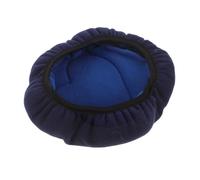 Veemoon Funda Elástica para Asiento de Bastón Plegable Cojín de Vellón Polar, Tamaño 20x19,5x3 Cm, Color Azul Oscuro, Cojín Portátil para Taburete de Muletas, Cómoda para Uso en Movilidad