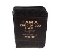 Veemoon Funda para Biblia Tamaño Xl con Cremallera, Cuero Pu Resistente, Asa Cómoda para Transporte, Organizador con Múltiples Bolsillos, Protección para Libros de Estudio y Uso