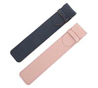 Veemoon Funda Protectora de PVC para Lápiz Óptico Cubierta para Lápiz Compatible 2 Piezas Set con Tapa para Tabletas y Escritura Antirayones Portátil Colores Rosa Plata Azul y Amarillo