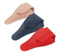 Veemoon Funda Protectora para Tijeras Cortacutículas 3 Unidades Tamaño Compacto Protección Segura para Manicura Pedicura Uso Profesional y Doméstico Color Aleatorio