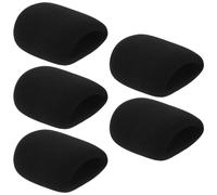 Veemoon Fundas Antiviento para Micrófono 5 Piezas de Esponja de Alta Densidad Protector de Viento para Micrófonos de Mano Filtro Antipop y Reducción de Ruido para Karaoke y Grabación