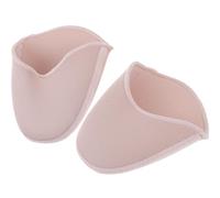 Veemoon Fundas para Zapatos de Ballet de Fibra Beige Reutilizables para Dedos y Pies, Protección Antideslizante Adecuado para Bailarinas en Entrenamiento