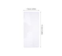 Veemoon Fundas Transparentes para Billetes de Coleccionista 20 Unidades Tamaño 173 X 75 CM Protección contra Polvo Funda de Plástico Resistente para Exhibición y Almacenamiento