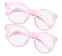 Veemoon Gafas de Luz Azul para 2 Piezas, Montura Irrompible y Ligera, Color Rosa Arena, Protector de Ojos para Teléfono y Computadora, Bloqueo de Luz Azul para Estudio y Juegos Digitales