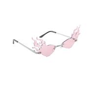 Veemoon Gafas De Sol Adulto Novedad Gafas De Miedoso Gafas Novedosas Accesorios para Disfraces De Fiesta Anteojos Divertidos Anteojos De Carnaval Gafas De Fiesta Luau Delirio Rosa