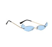 Veemoon Gafas de sol divertidas quebrar gafas de sol retro para mujer delirio lentes azul divertido festival oro gafas divertidas Gafas de sol de fiesta foto de gafas de sol