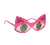 Veemoon Gafas para ojos de gato Hola dueño Gafas de sol lente divertido de gato accesorio para gafas de gato accesorio de cosplay de gato anteojos de gato ordenador personal Rosado