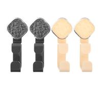 Veemoon Ganchos Adhesivos para Baño sin Taladro, 4 Piezas, Diseño Elegante y Plástico Resistente, Adecuado para Colgar Toallas y Lavabo Hogar