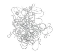 Veemoon Ganchos de Hierro Tipo Clip para Colgar Estantes 40 Unidades 2 Paquetes de 20 y Resistentes para Supermercados Tiendas y Organización de Espacios