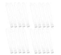 Veemoon Ganchos Extensores Transparentes para Perchas de Ropa 18 Cm, Pack de 20 Unidades, Conectores Ahorradores de Espacio para Organizar Armarios en Dormitorios y Hogares