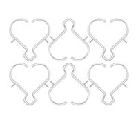 Veemoon Ganchos para Tablero Perforado 30 Piezas Metal Cubiertas Negras Antideslizantes, Diámetro 6 Mm, Espaciado 26 Mm, Organizador de Herramientas para Cocina y Garaje, Soporte Versátil