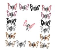 Veemoon Garras de Pelo Brillantes para Niñas 24 Piezas Mini Tamaño Pequeño Clips Cabello Diseño de Alas para Decoración y Fiesta Infantil