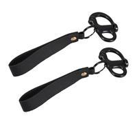 Veemoon Grillete de Acero Inoxidable 316 Negro 52mm con Resorte Fijo 2 Piezas, Gancho de Seguridad para Aparejos y Línea de Muelle, Liberación Rápida con Mango de Pu para Equipo