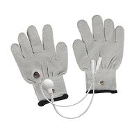 Veemoon Guantes De Blancos Con Cables De Conversión Para Terapia Eléctrica y Masajes De Manos Para Tratamientos De Belleza