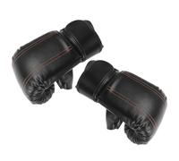 Veemoon Guantes de Boxeo de Entrenamiento Semidesnudos para Adultos, Material PU Resistente, Color Negro, 1 Par, Guantes Protectores para Sparring y Kickboxing, Equipo de Boxeo Portátil