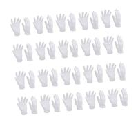 Veemoon Guantes Elásticos de Algodón white Lavables para Joyería y Relojes, 16 Pares, Diseño Cómodo y Práctico para Protección y Revisión de Manos