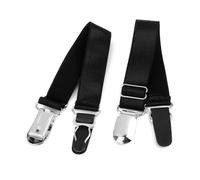 Veemoon Hebilla de Liga Ajustable para Mujer Clips Metálicos para Medias de Nailon Negras Soporte Elástico para Ligas Uso en Lencería Tamaño 1,9 Cm