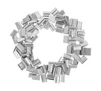 Veemoon Hebillas de Acero para Flejado de Embalaje Manual, Clips Metálicos Portátiles para Sellado de Flejes en Logística y Envío, 1 Kg