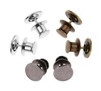 Veemoon Hebillas sin Clavos para Pantalones Vaqueros 6 Piezas Botones Antideslizantes Ajustables para Cintura Accesorios Metálicos Plata Bronce y Color Pistola para Jeans