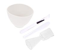 Veemoon Herramientas para Mascarillas Faciales Tazón para Mezclar Mascarillas de Silicona Cuchara y Palillo para Hacer Casa Suministros de Spa para Mezclar
