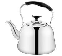 Veemoon Hervidor de Agua Silbante de Acero Inoxidable 1,5l con Colador Integrado para Estufa Gas E Inducción, Tetera Grande Antiquemaduras para Infusiones y Cocina Diaria