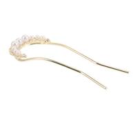 Veemoon Horquillas de Perlas U Shaped para Cabello Accesorios Elegantes para Peinados de Recogido Pinzas Chinas para Damas para Eventos y