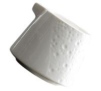 Veemoon Jarra de Leche de Cerámica 225 Ml Boquilla Fina Recipiente Multiusos para Crema de Café y Salsas Diseño Compacto y Superficie Lisa Fácil de Limpiar Adecuado para Cafeterías y