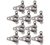 Veemoon Juego de 10 Ganchos Metálicos para Costura en Color Negro Pistola Tamaño Cierres de Corchete Duraderos para Pantalones Faldas y Prendas de Vestir Adecuado para Manualidades y