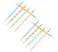 Veemoon Juego de 10 Herramientas de Punteo Punta Esférica para Repujar Arcilla y Cerámica Lápices de Doble Punta para Pintar Mandalas y Ideales para Manualidades y Arte en Cerámica