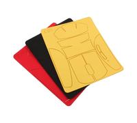 Veemoon Juego de 3 Cintas Antideslizantes para Ratón Inalámbrico Adhesivos de Agarre Cobertura Completa Negro Rojo Oscuro y Amarillo Almohadillas Antisudor para Juegos y Trabajo