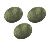 Veemoon Juego de 3 Piedras Naturales para Masaje Corporal y Facial 5x6 Cm Piedra de Oliva para Guasha para Terapia Spa en Casa y Relajación Muscular