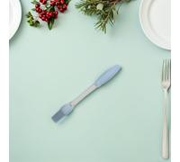 Veemoon Juego de 4 Brochas para Adobar Mango de Silicona Resistente al Calor 4 Piezas 2 Azul 2 Gris Brochas para Salsa Barbacoa Aceite de Cocina y Condimentos Utensilios para