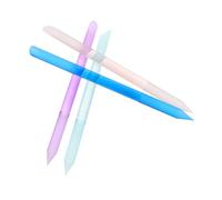 Veemoon Juego de 4 Herramientas para Manicura Lima de Uñas de Vidrio y Empujador de Cutículas Doble Extremo, Diseño Angular y Punta para Uso en Salón y Viaje