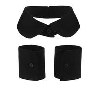 Veemoon Juego de Cuellos Falsos y Puños Desmontables para Mujer Insertos de Cuello de Camisa Negro Diseño Transpirable y Ligero Accesorios Decorativos Ideales para Oficina y Uso Diario