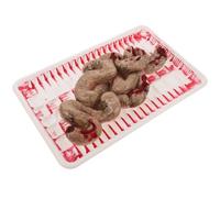 Veemoon Juego de Fiambrera de Halloween Forma de Órgano Falso, Intestino Delgado Compacto de Plástico y Vinilo Resistente, Accesorio de Broma Terrorífica para Decoración Espeluznante