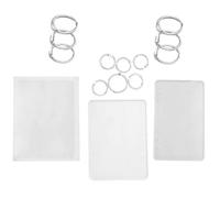 Veemoon Juego de Moldes de Silicona para Cuadernos Diy 11 Piezas Transparente Flexible Incluye Moldes para A5 A6 A7 y Marcapáginas para Manualidades y Proyectos de Resina