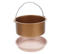 Veemoon Juego de Moldes Redondos para Pastel y Bandeja de Pizza Resistente al Desgaste de 8 Pulgadas, Antiadherente para Freidora de Aire, Utensilios para Hornear y Cocinar en Horno,