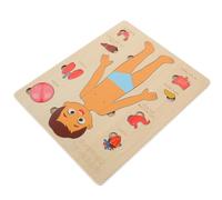 Veemoon Juego de Rompecabezas de Cuerpo Humano de Madera, Modelo Educativo de Órganos Internos, Herramienta Cognitiva para Enseñanza Temprana, Set de 1 Unidad para Aprendizaje