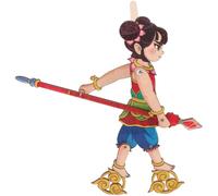 Veemoon Juguete Educativo de Marionetas de Mano Hechas a Mano, Accesorio Tradicional de Teatro de Sombras Chino, Muñecos de Marionetas Chinas para Jardín de Infantes, Títeres Creativos